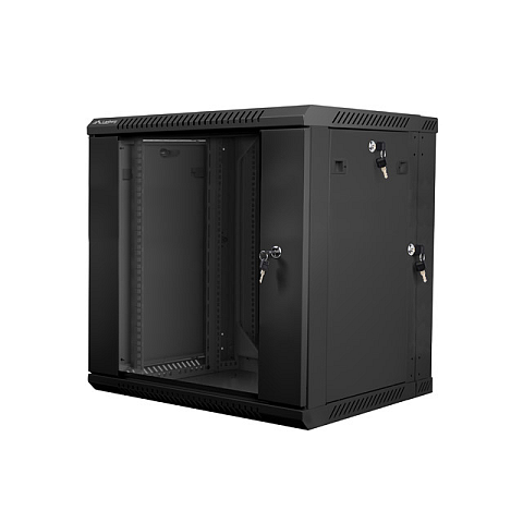 Lanberg WF02-6612-10B Rack 12U Wandmontiertes Regal Schwarz