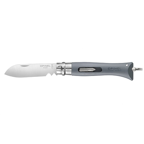 Opinel N°09 Camper/scout Grau