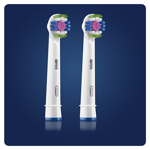Oral-B 3D White Clean Maximiser Brush Heads 2 Stück(e) Weiß