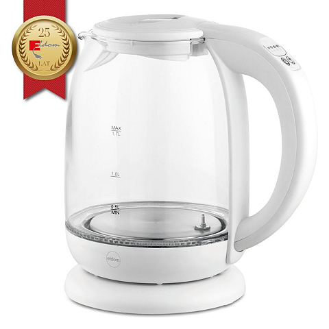 ELDOM C510B Lumi Wasserkocher 1,7 l 2200 W Weiß