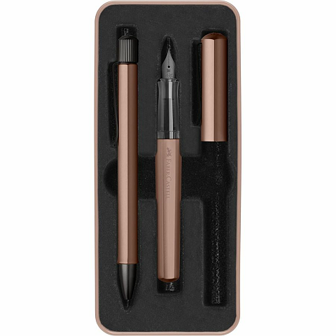 Faber-Castell Hexo set Füllfederhalter Kartuschenfüllsystem Bronze 1 Stück(e)