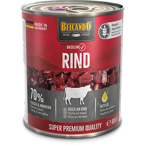 Belcando 513425 Hunde-Dosenfutter Rind Adult 800 g