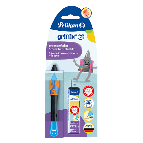 Pelikan griffix® Bleistift für Linkshänder, Neon Black