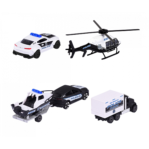 Majorette Police Force Auto-Modellsatz Vormontiert