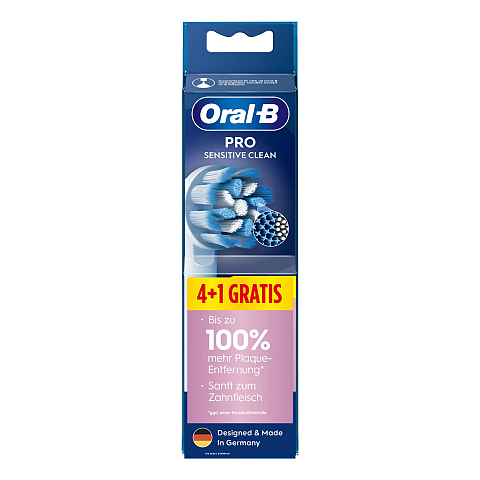 Oral-B Pro Sensitive Clean Aufsteckbürsten, 4+1 Gratis