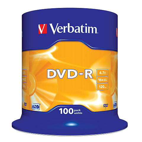 Verbatim DVD-R Matt Silver 4,7 GB 100 Stück(e)