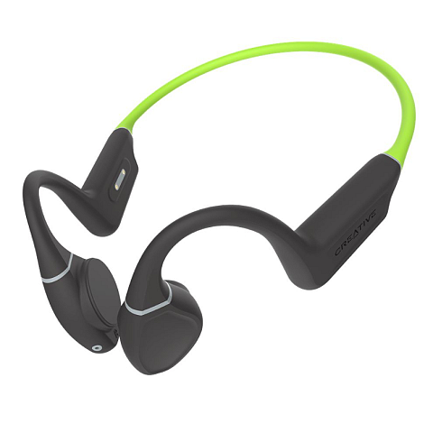 Creative Labs Outlier FREE Plus Kopfhörer Kabellos Nackenband Sport Bluetooth Schwarz, Grün