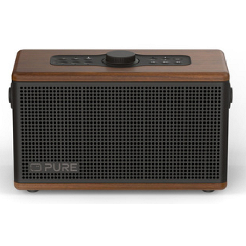 Pure Classic Aura Tragbarer Stereo-Lautsprecher Braun, Walnuss 40 W