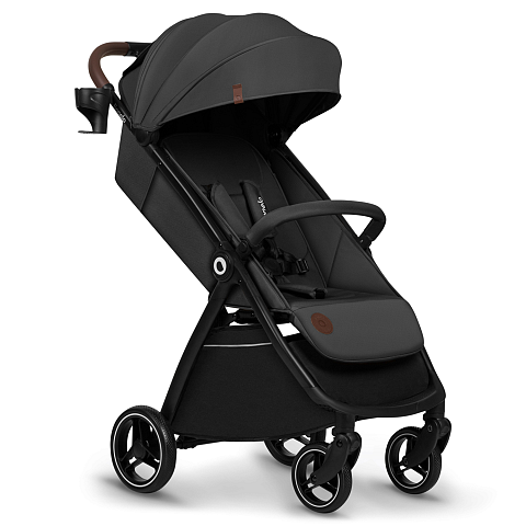 Lionelo Ingrid Leichtgewichtiger Kinderwagen 1 Sitz(e) Schwarz, Dunkles Grau
