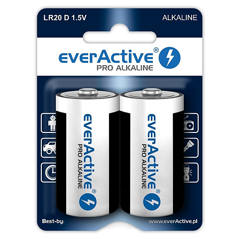 Everactive EVLR20-PRO Haushaltsbatterie Einwegbatterie D Alkali