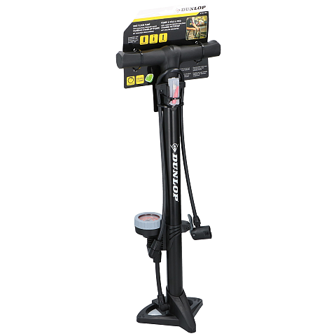 Dunlop 8711252102337 Handluftpumpe Schwarz Boden-Luftpumpe