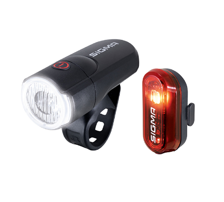Sigma Sport Aura 30 + Curve Set Heckbeleuchtung + Frontbeleuchtung (Set) LED 30 lm