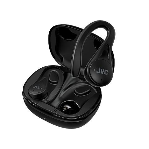 JVC HA-EC25T Kopfhörer True Wireless Stereo (TWS) Ohrbügel, im Ohr Anrufe/Musik Bluetooth Schwarz
