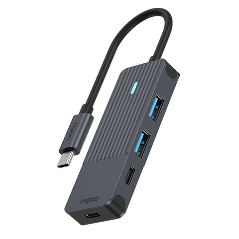 Rapoo UCH-4003 Schnittstellen-Hub USB 3.2 Gen 1 (3.1 Gen 1) Type-C 5000 Mbit/s Anthrazit