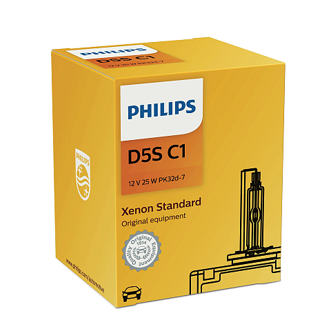 Philips Xenon Standard Lampentyp: D5S, Stückzahl pro Packung: 1, Scheinwerferlampe