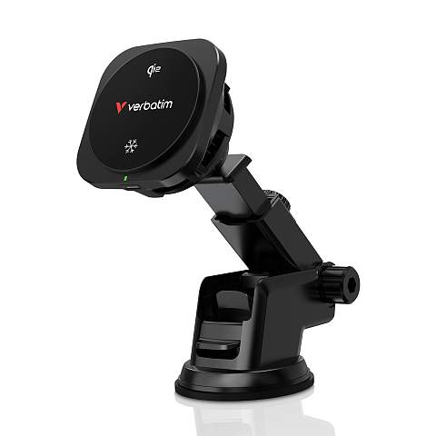 Verbatim Charge 'n' Drive Qi2 Smartphone Schwarz USB Kabelloses Aufladen Schnellladung Auto