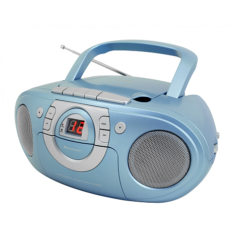 Soundmaster SCD5100BL Tragbares Stereosystem Analog 1 W FM Blau Playback MP3