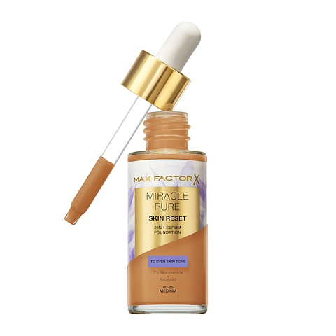 Max Factor Miracle Pure 2in1 Skin Reset Tropfflasche Flüssigkeit 80-85
