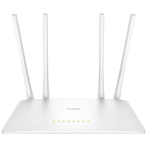 Cudy WR1200 WLAN-Router Schnelles Ethernet Dual-Band (2,4 GHz/5 GHz) Weiß