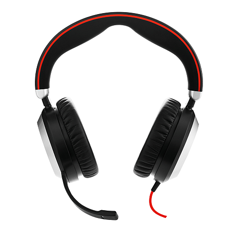 Jabra Evolve 80 Kopfhörer Kabelgebunden Kopfband Büro/Callcenter Schwarz