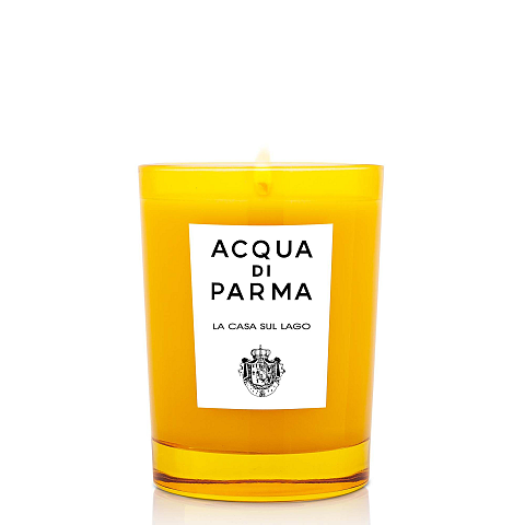 Acqua di Parma La Casa sul Lago Wachskerze Rund Bernstein, Bergamotte, Alpenveilchen, Maiglöckchen, Moschus Gelb 1 Stück(e)