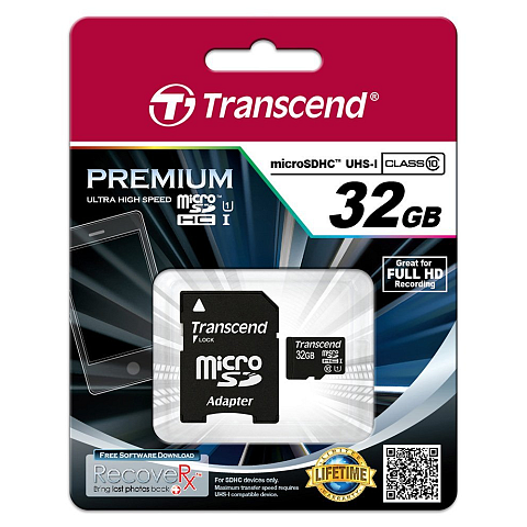 Transcend 32GB microSDHC Class 10 UHS-I MLC Klasse 10