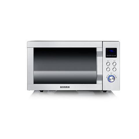 Severin MW 7778 Mikrowelle Schwarz, Edelstahl Grill-Mikrowelle Arbeitsplatte 25 l 900 W