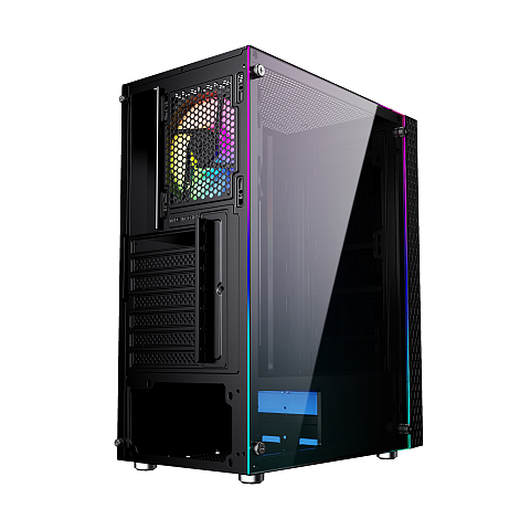Gembird Fornax 2500 Midi Tower Schwarz