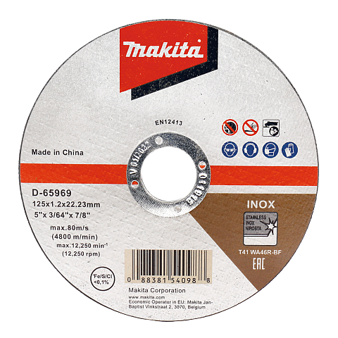 Makita D-65969-12 Winkelschleifer-Zubehör Schneidedisk