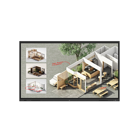 LG CreateBoard Standard Interaktives Whiteboard 2,18 m (86") 3840 x 2160 Pixel Touchscreen Schwarz