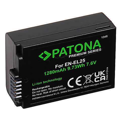 PATONA 1349 Kamera-/Camcorder-Akku Lithium-Ion (Li-Ion) 1280 mAh