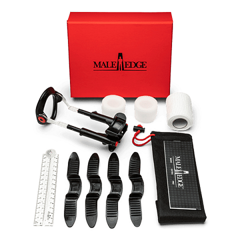 MaleEdge Pro Penisverlängerer Schwarz, Rot