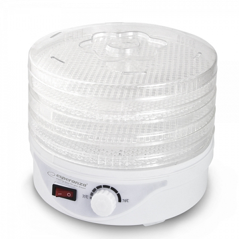 Esperanza EKD003 Lebensmittelentwässerer Transparent, Weiß 250 W