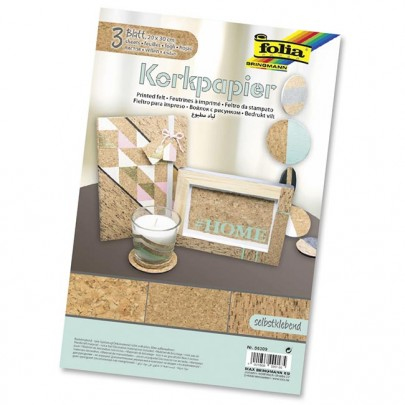 Folia 56309 Kunstdruckpapier Kunstpapier 3 Blätter