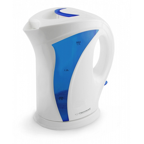 Esperanza EKK018B Wasserkocher 1,7 l 2200 W Blau, Weiß