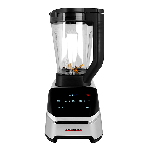 Gastroback Design Multi-Power Standmixer Mix & Soup 2 l Tischplatten-Mixer 2000 W Schwarz, Edelstahl