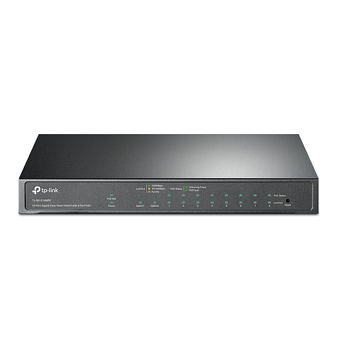 TP-Link TL-SG1210MPE Netzwerk-Switch Managed L2 Gigabit Ethernet (10/100/1000) Power over Ethernet (PoE) Schwarz