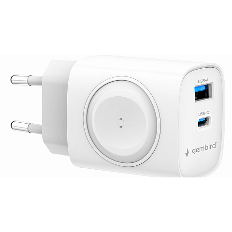 Gembird TA-UC-PDQCW20-01-W Ladegerät für Mobilgeräte Universal Weiß AC Schnellladung Drinnen