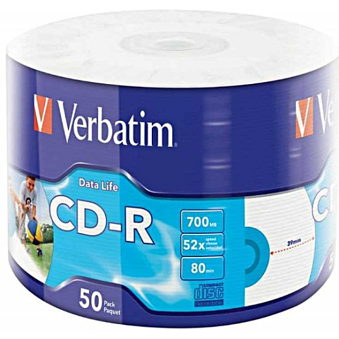 Verbatim 50x CD-R 700 MB 52x 50 Stück(e)