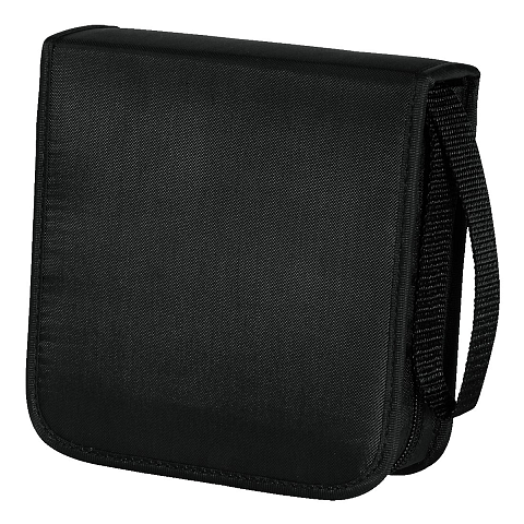 Hama CD Wallet Nylon 40, black 50 Disks Schwarz