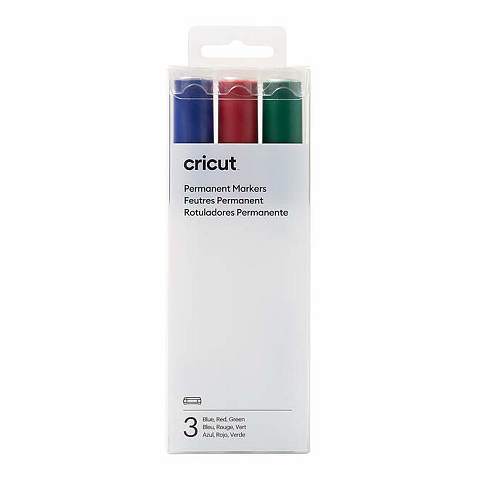 Cricut Permanent Markers Permanent-Marker Blau, Grün, Rot 3 Stück(e)