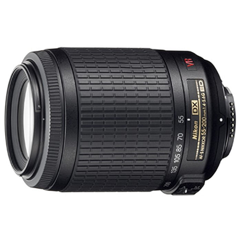 Nikon AF-S DX VR Zoom-Nikkor 55-200mm f/4-5.6G IF-ED SLR Teleobjektiv Schwarz