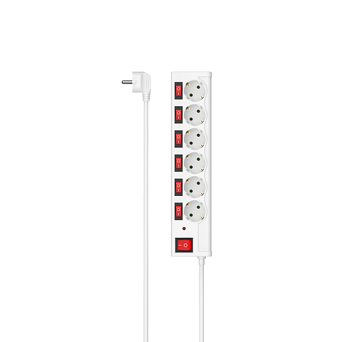 Hama 00223157 Intelligente Steckerleiste 6 AC-Ausgänge 1,4 m 3680 W
