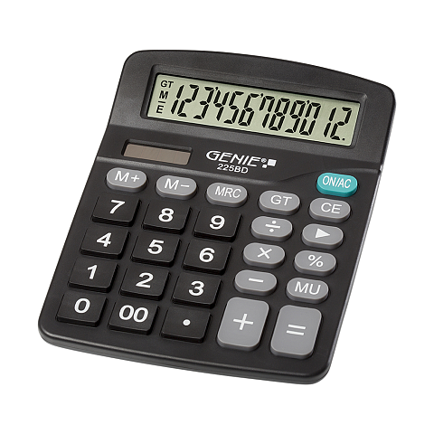 Genie 225 BD Taschenrechner Desktop Einfacher Taschenrechner Schwarz