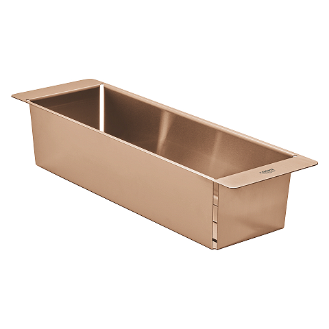 GROHE 40853DL0 Körbe & Einsätze für Spülbecken Waschbeckenschale Edelstahl Gebürsteter Stahl, Gold, Rose