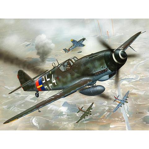 Revell Messerschmitt Bf 109 G-10 Starrflügelflugzeug-Modell Montagesatz 1:72