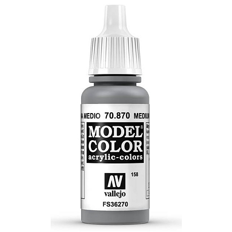 Vallejo 70.870 Acrylfarbe 17 ml Grau Flasche