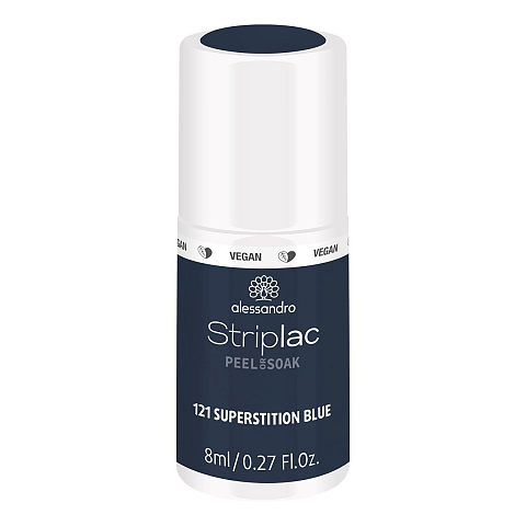 alessandro Striplac Peel or Soak 121 Superstition Blue 8ml