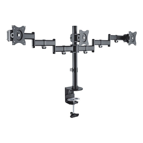 PureMounts PM-OFFICE-03 Flachbildschirm-Tischhalterung 68,6 cm (27") Tisch/Bank Schwarz