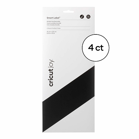Cricut Joy Smart Label Writable selbstklebendes Etikett Permanent Schwarz 4 Stück(e)